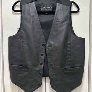 Wilson‎ Black Leather Vest